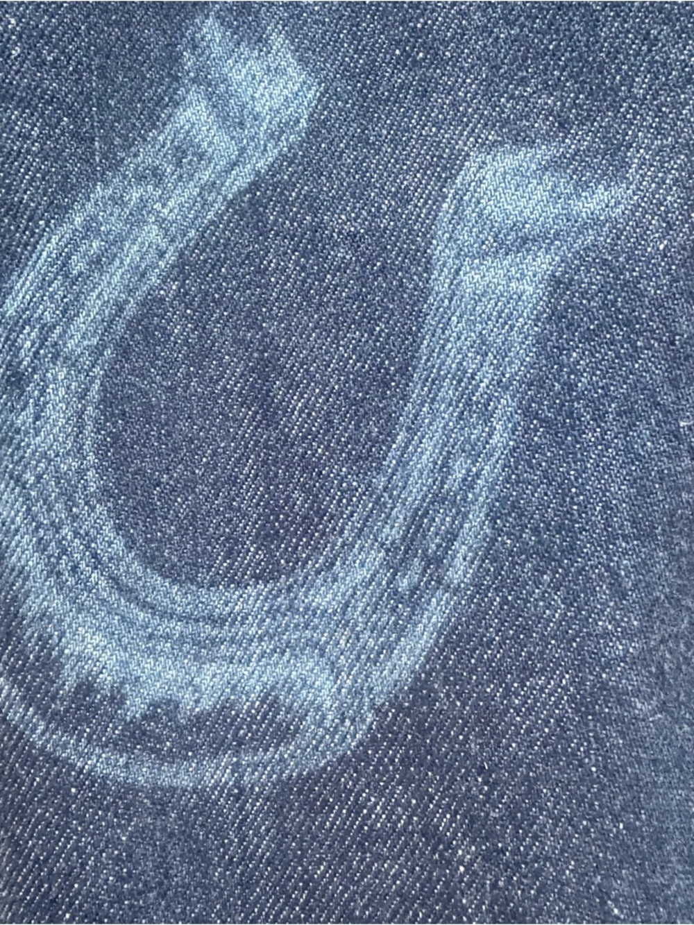 NWT Zara High Waist Barrel Jeans Horseshoe Womens 8 Blue Coastal Cowgirl Western - Picture 3 of 10